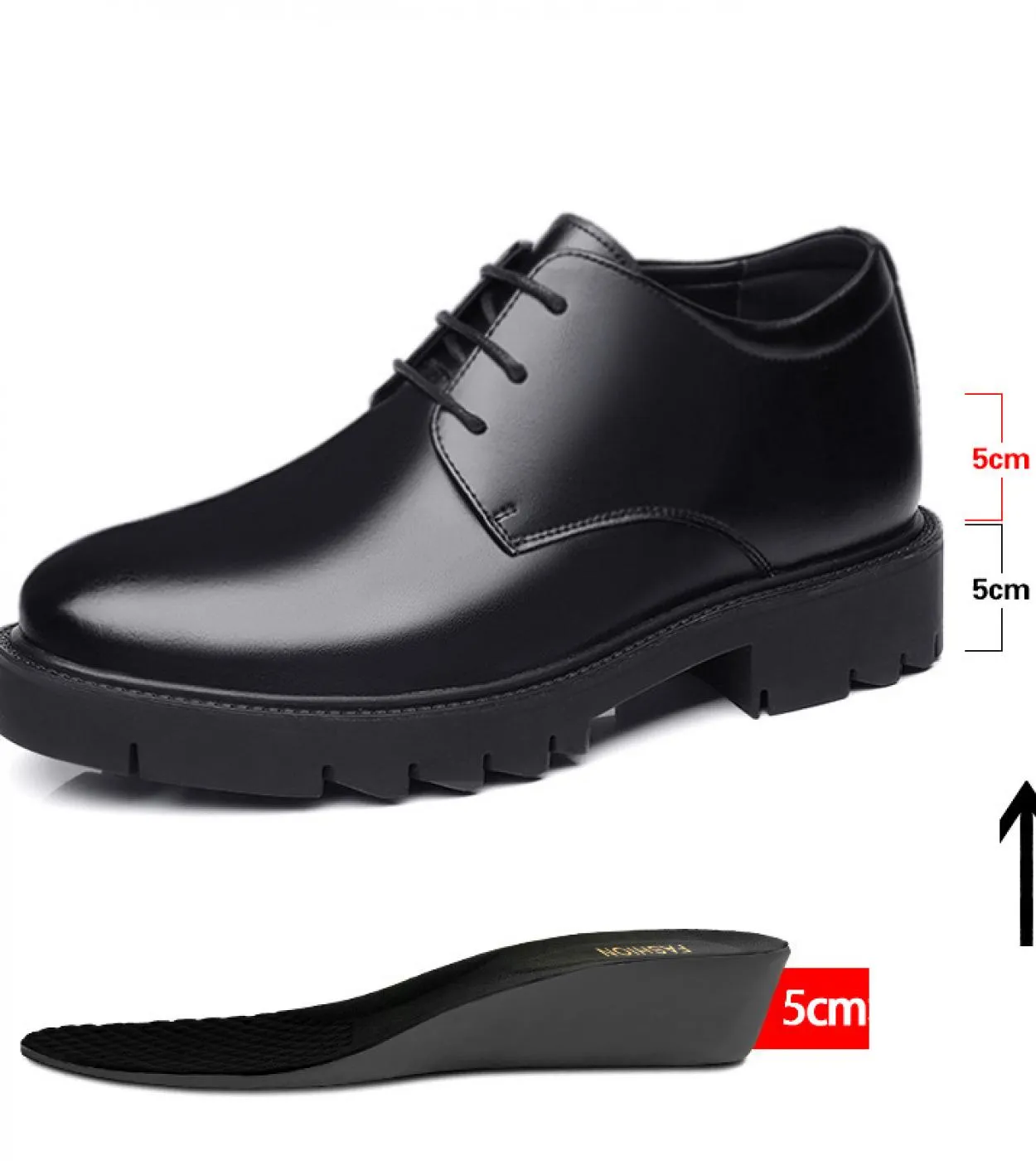 10 cm8 cm5 cm di Altezza Crescente Uomini di Affari Scarpe Da Sera Spessa Suola Uomo Sollevato Oxford Quattro Stagioni uomo sc
