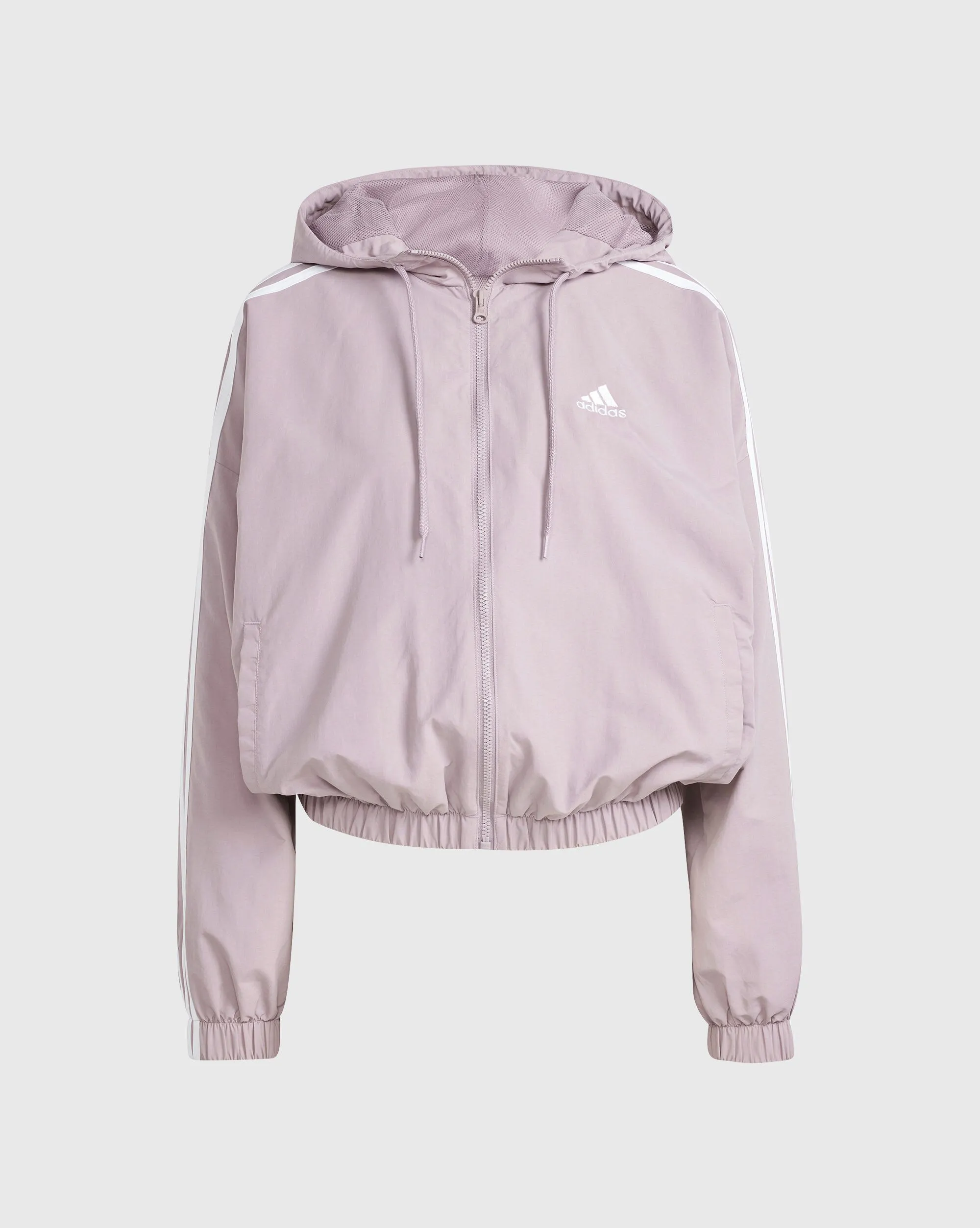 Adidas Giacca a vento Essentials 3-Stripes Woven Rosa Donna