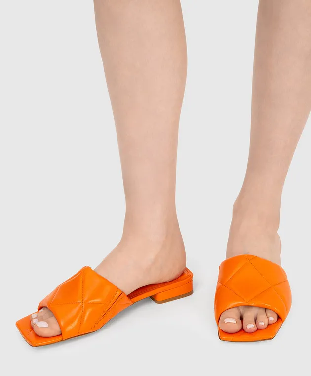 Babe Pay Pls Infradito in pelle arancione 2131052511