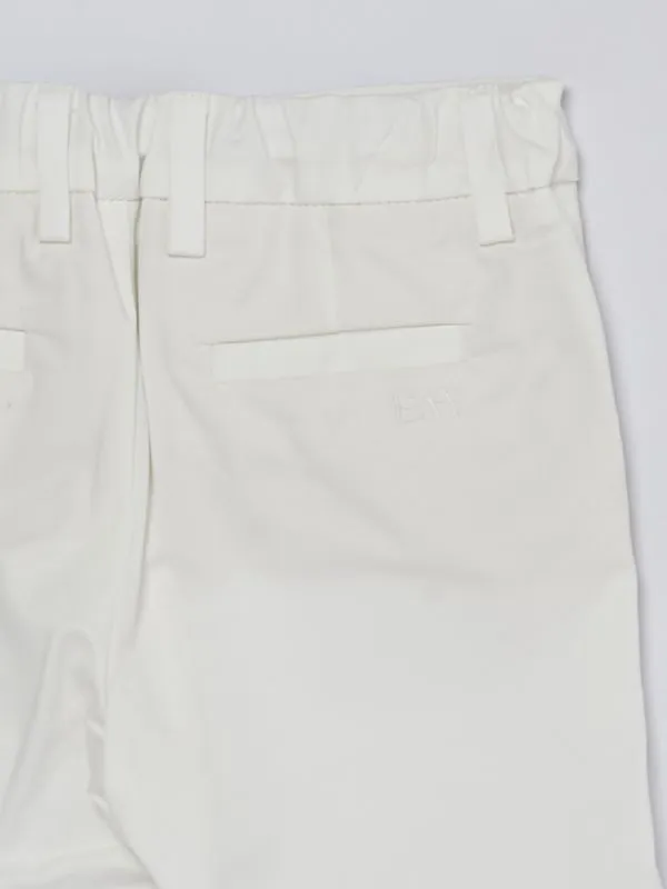 Bermuda neonato Fay in cotone stretch Avorio