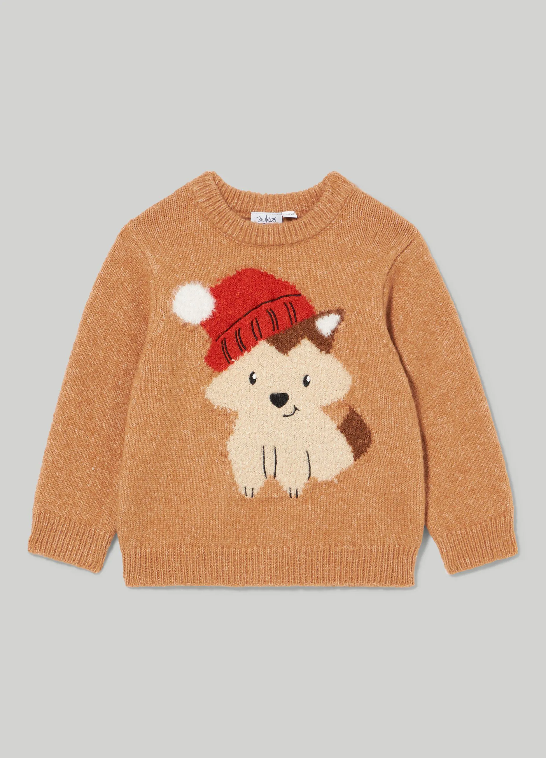 BLUKIDS  Tricot con lavorazione jacquard neonato