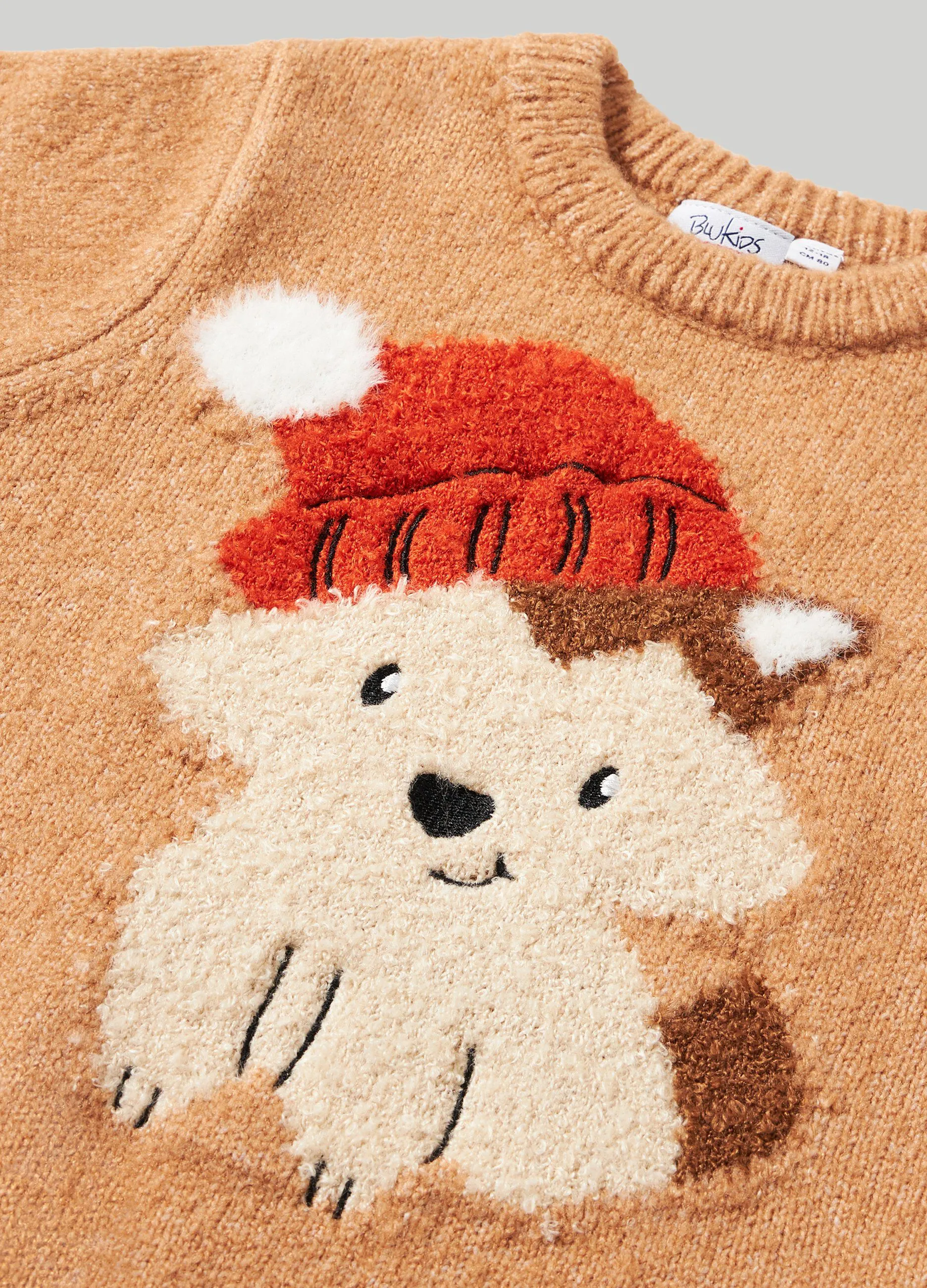 BLUKIDS  Tricot con lavorazione jacquard neonato
