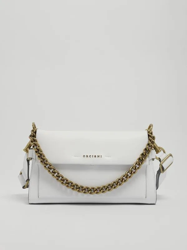 Borsa donna Orciani Missy Longuette Couture in pelle Bianco