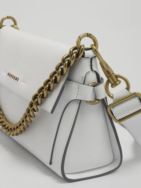 Borsa donna Orciani Missy Longuette Couture in pelle Bianco