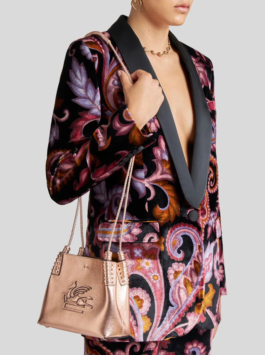 BORSA SHOPPING LIBRA MINI LAMINATA