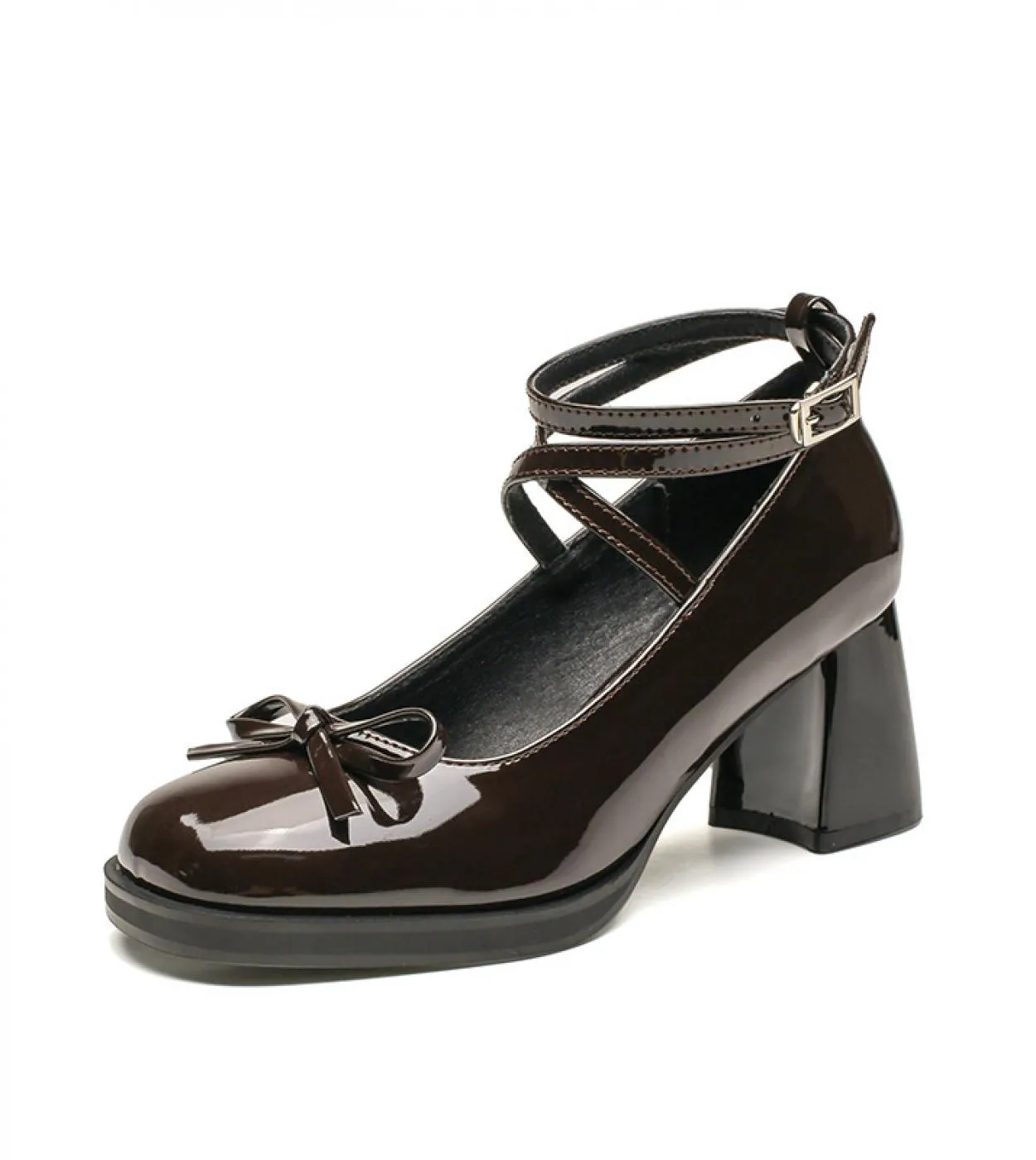 Bow Lolita Shoes For Women Tacchi alti Eleganti scarpe da donna per il 2022 Designer Luxury Autumn Mary Jane Shoes Platform Free