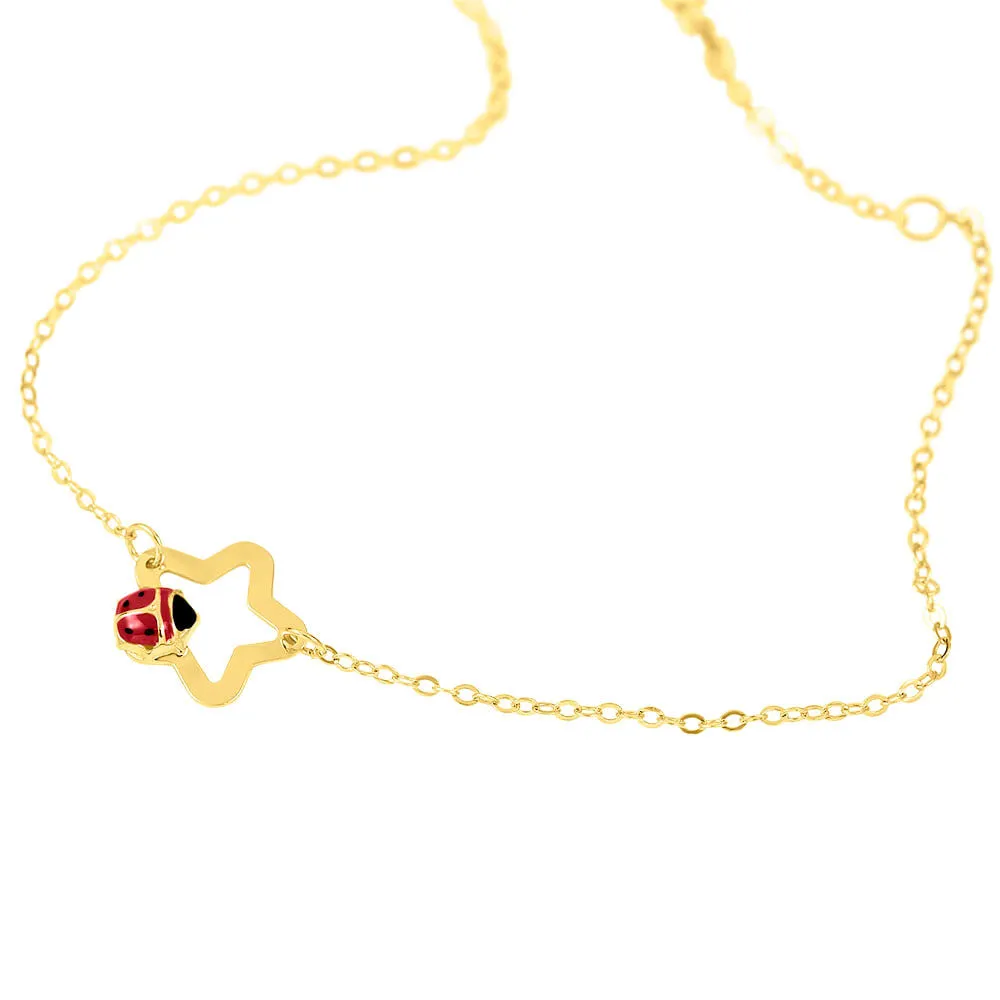 Bracciale Stella Mon Petit Oro Giallo 375/1000 14 + 2 cm 1425434