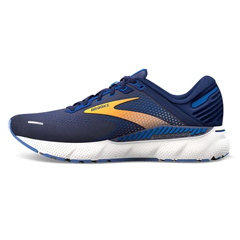 Brooks Adrenaline Gts 22 Blu Arancio Bianco - Scarpe Running Uomo