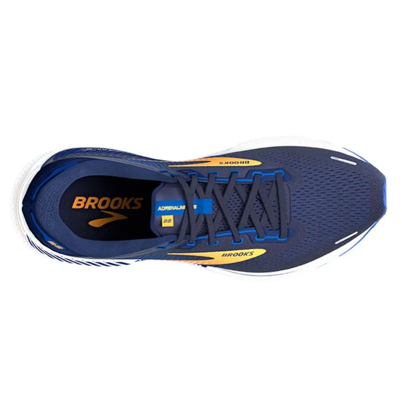 Brooks Adrenaline Gts 22 Blu Arancio Bianco - Scarpe Running Uomo