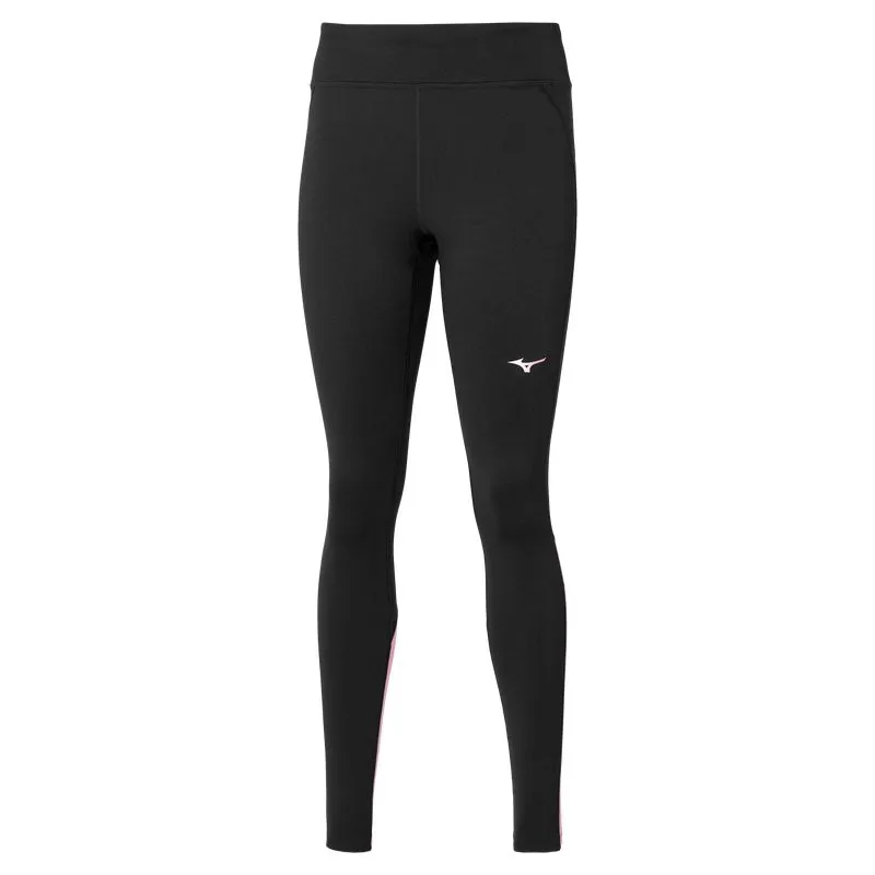 Calzamaglia termica da corsa da donna Mizuno Warmalite Tight (Nero/Sangria Sunset)
