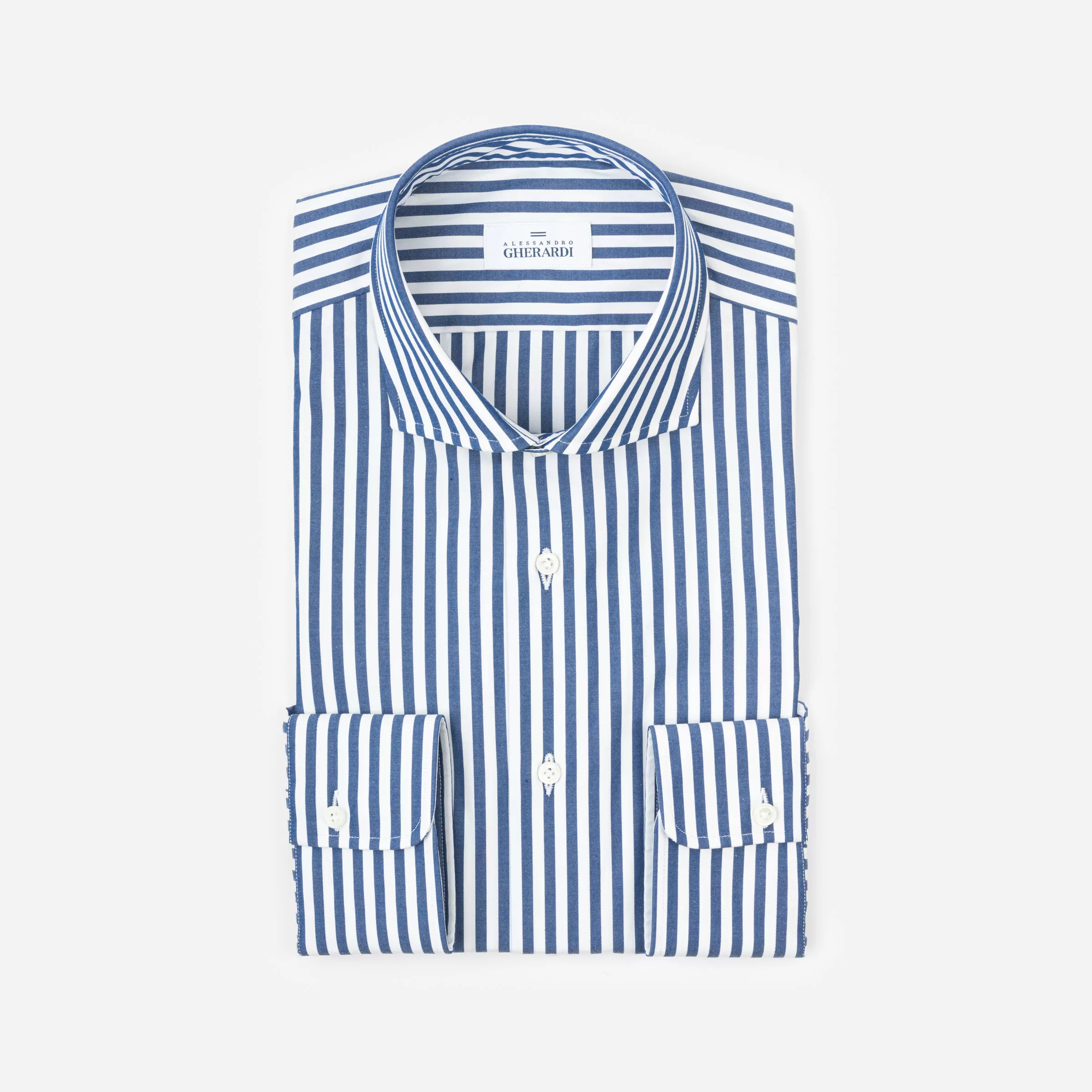 Camicia a righe in cotone