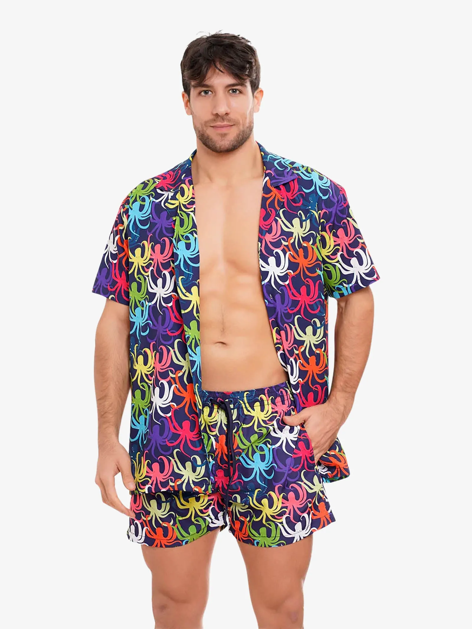 Camicia Bowling con stampa CAMICIA PRINT 24 uomo multicolor