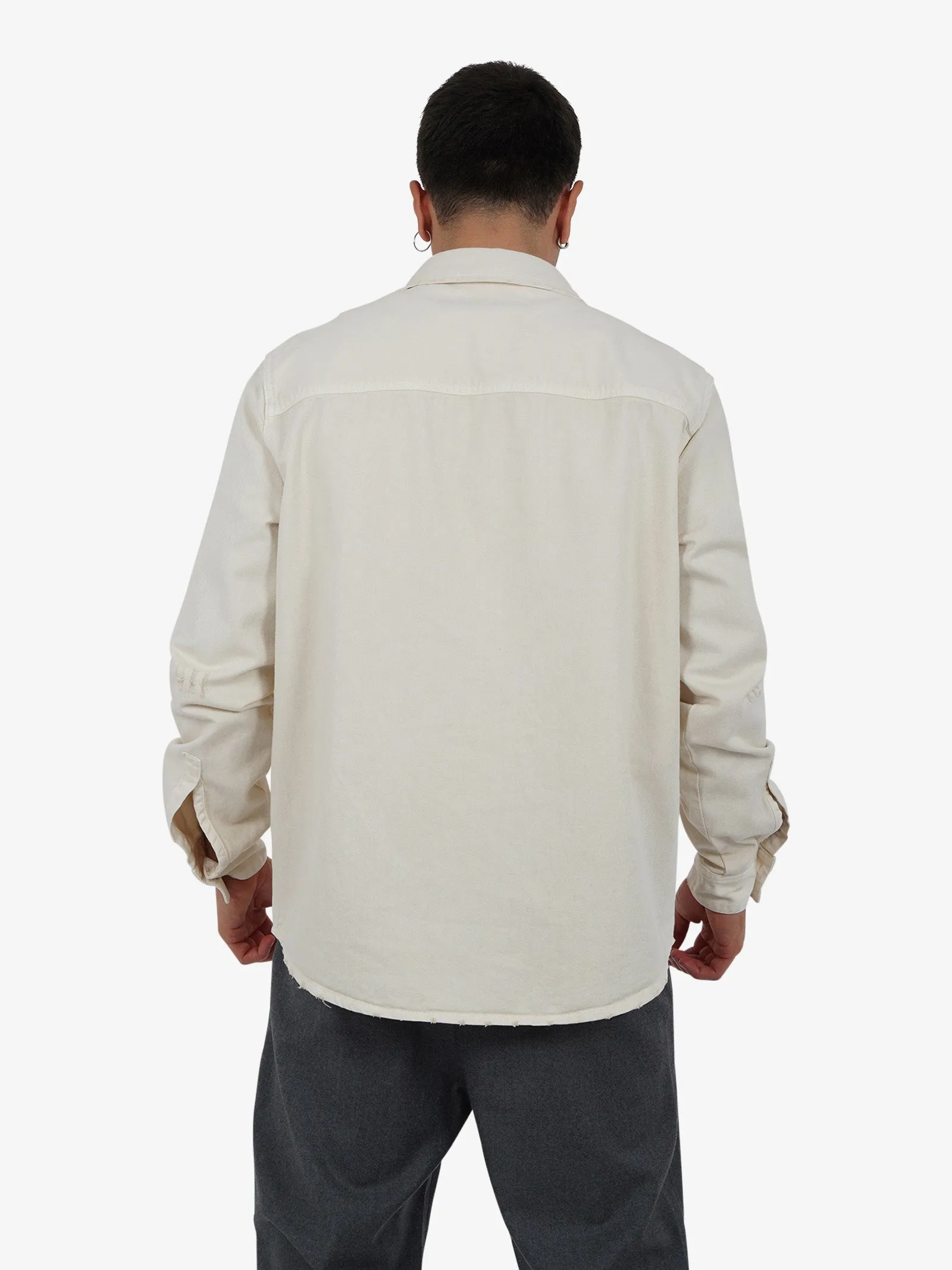 Camicia Bull XCM7170 uomo cotone panna