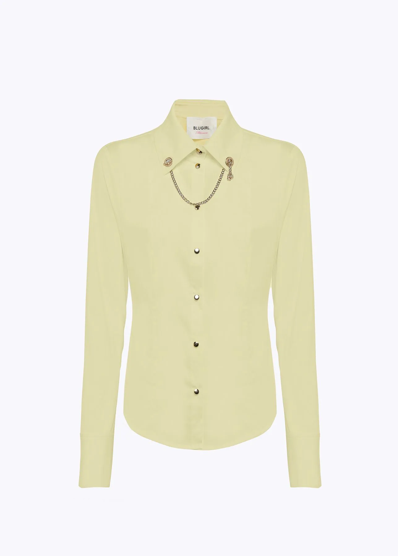 Camicia in popeline con catena blugirl