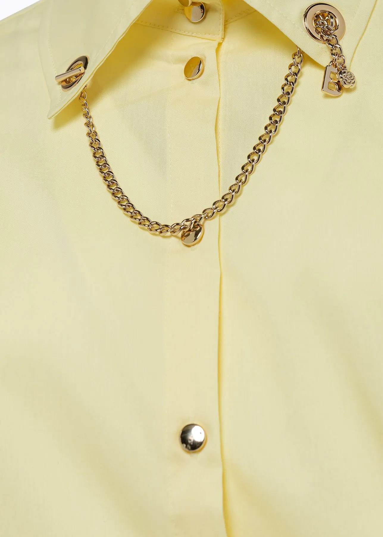 Camicia in popeline con catena blugirl