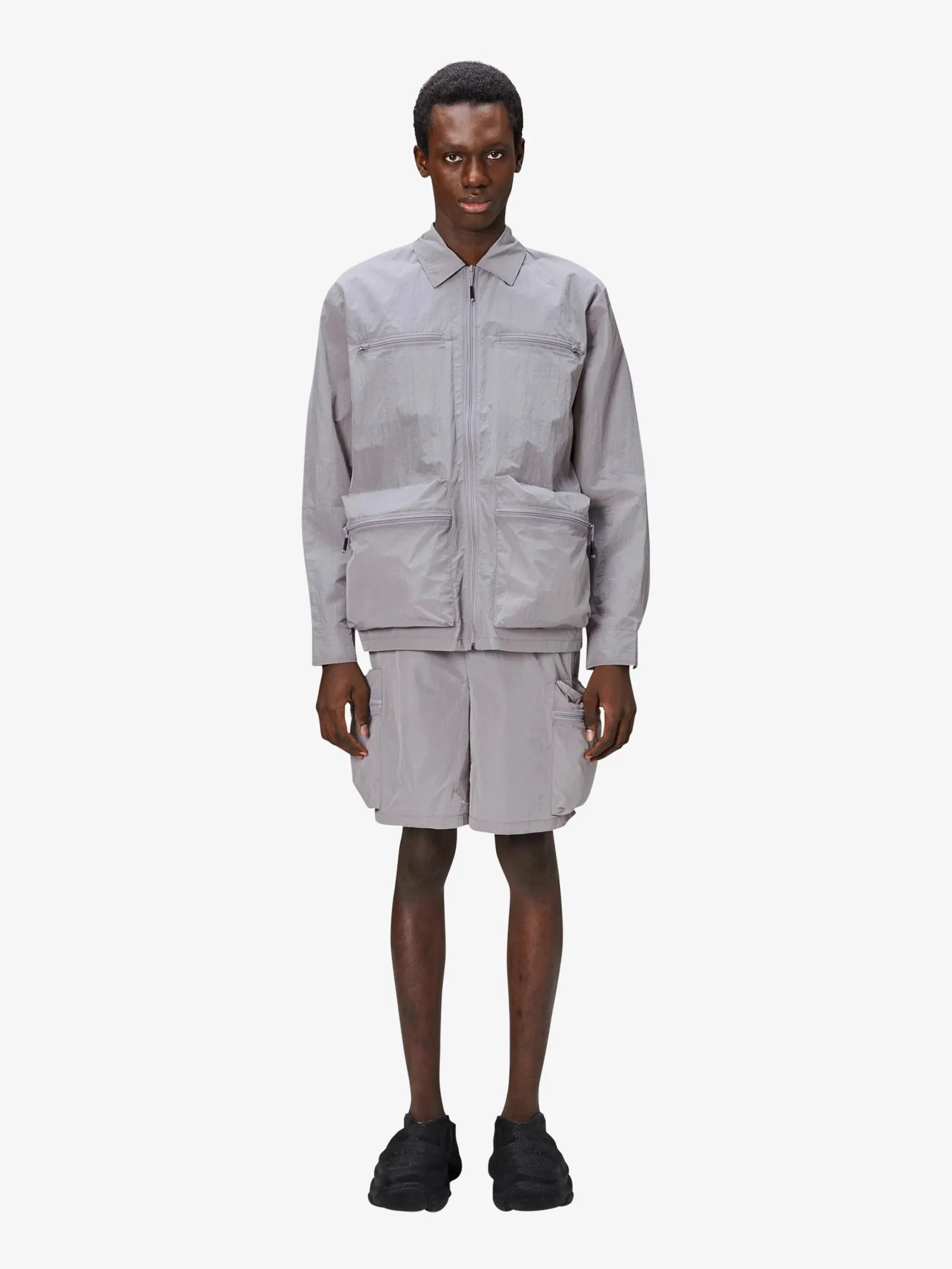 Camicia Kano Overshirt 19220 uomo nylon grigio