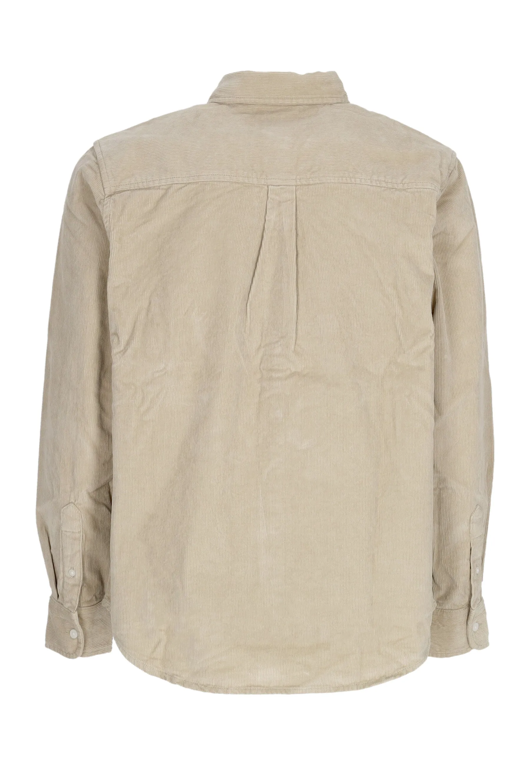 Camicia Manica Lunga Uomo Grafton Cord Woven Abbey Stone