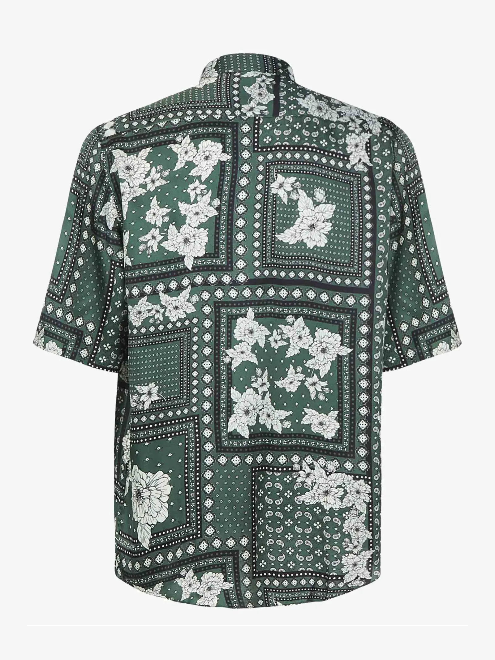 Camicia Miami stampa uomo verde