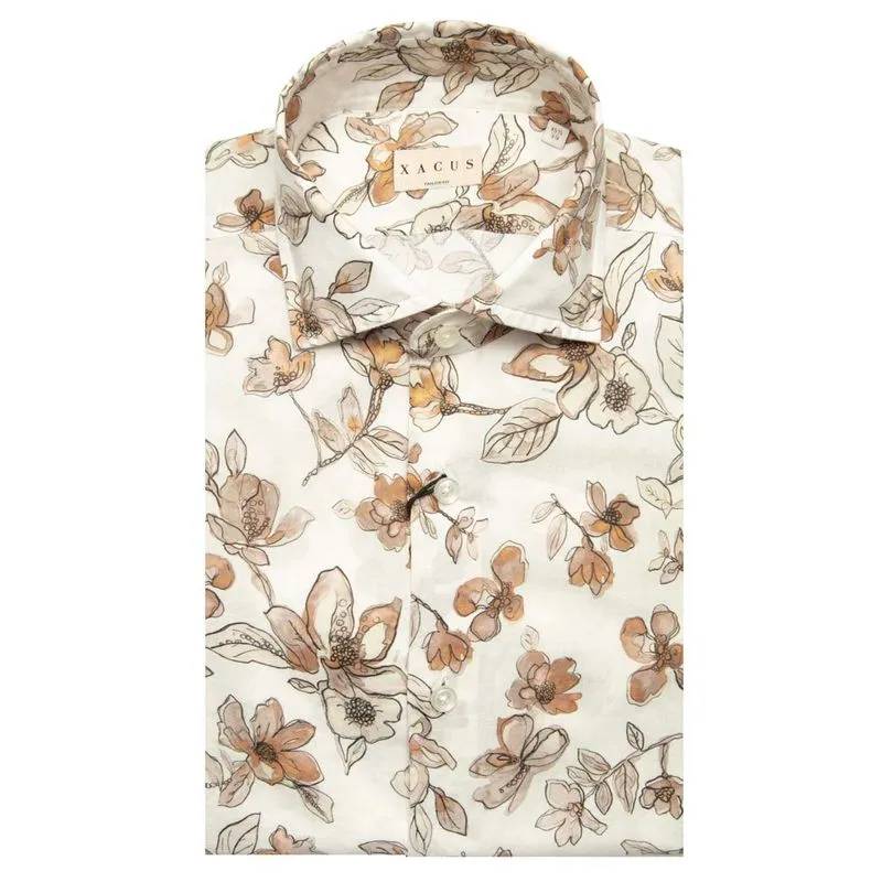 Camicia tailor fit Supercotone stampa fiori 