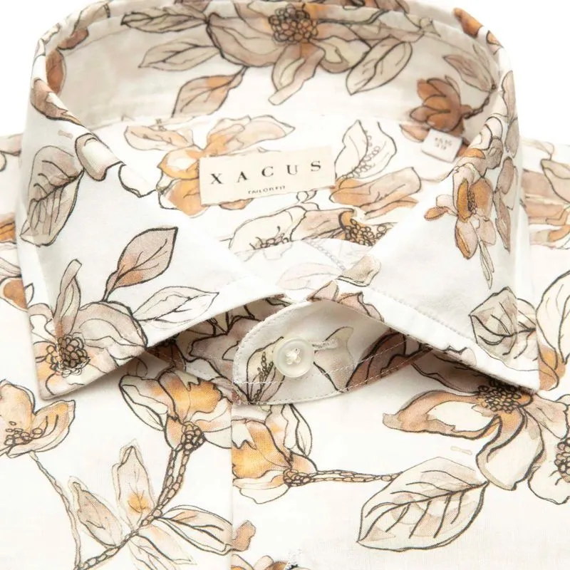 Camicia tailor fit Supercotone stampa fiori 