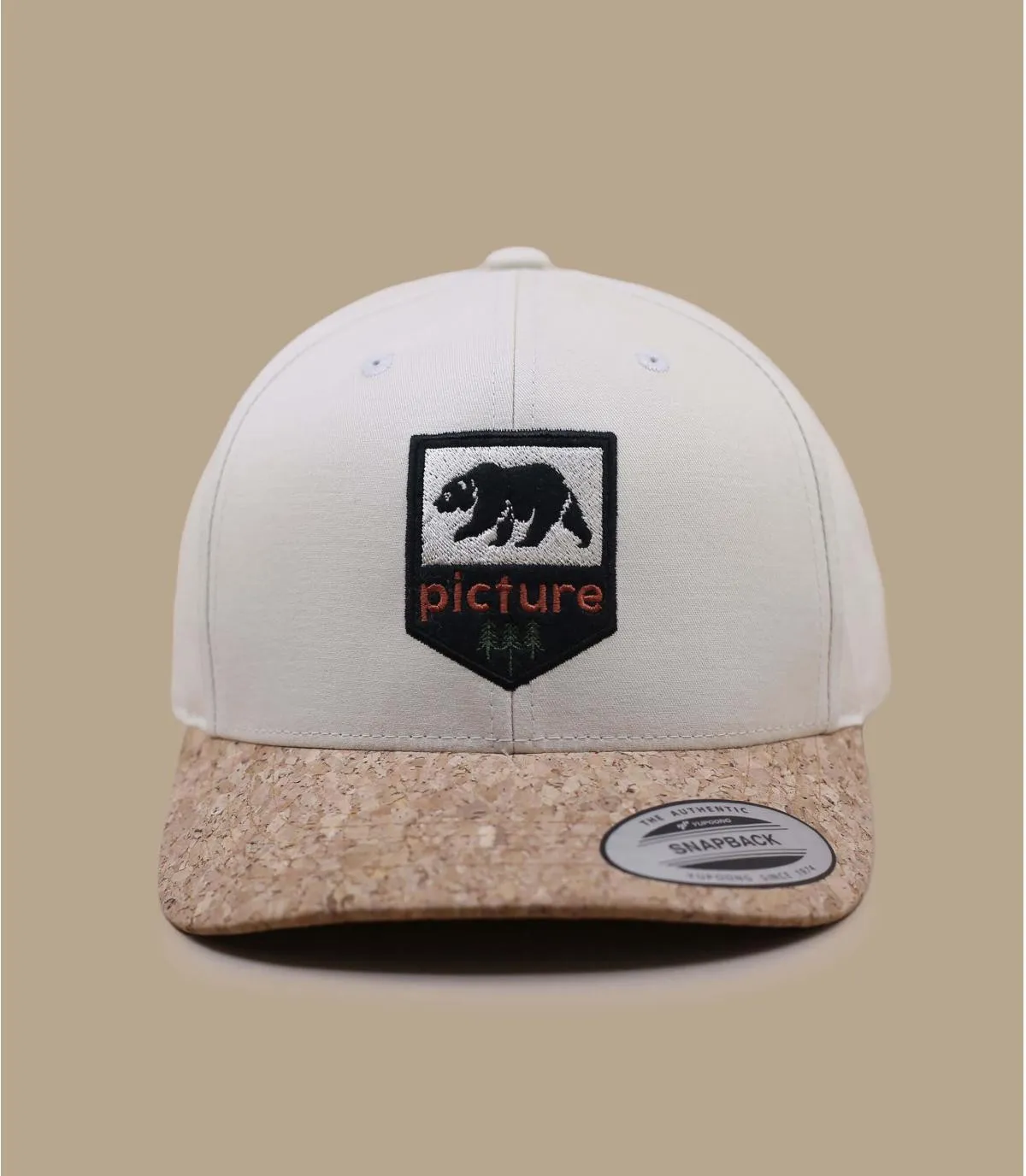 cappellino curve beigeWakopa wood ash     