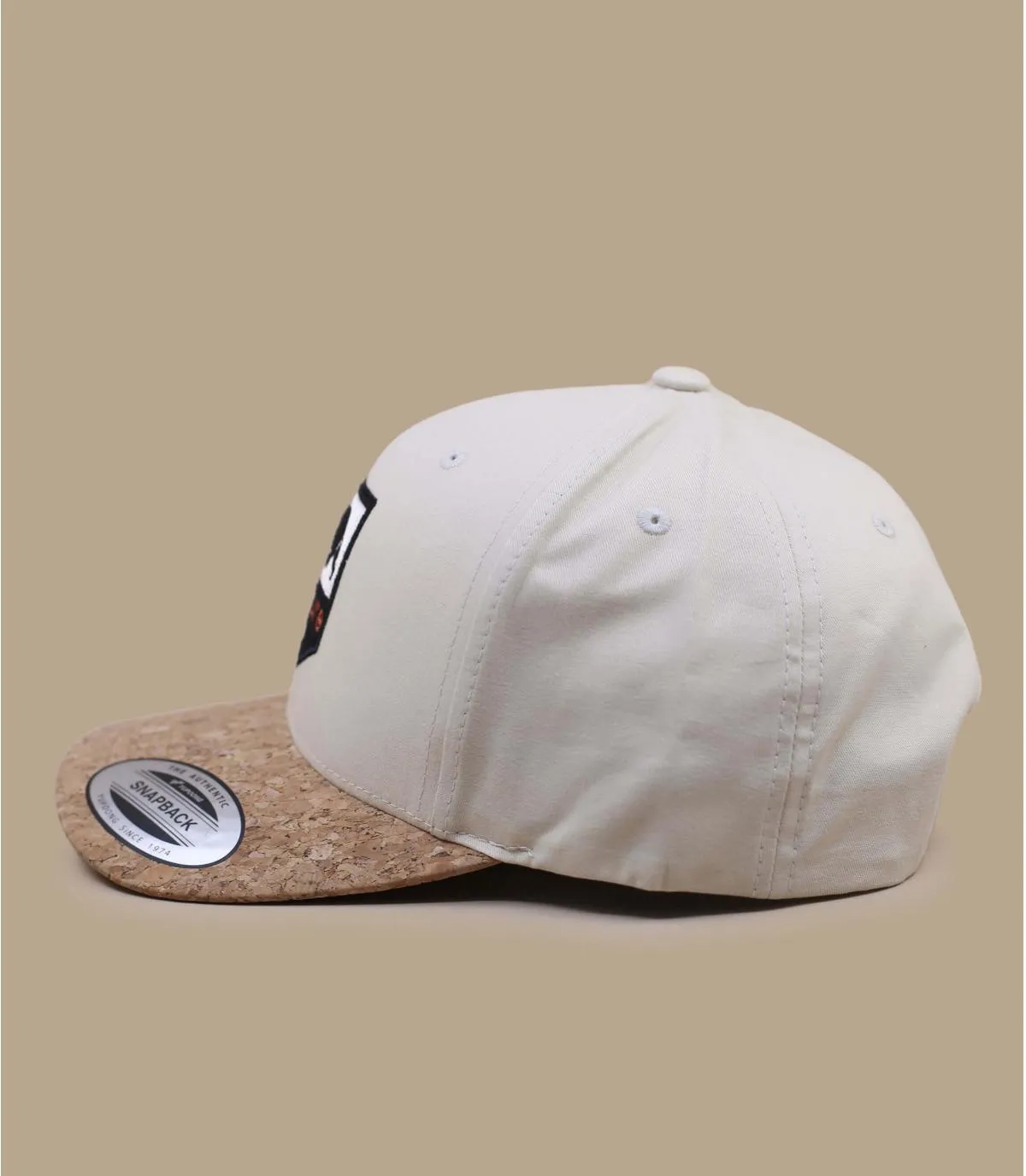 cappellino curve beigeWakopa wood ash     