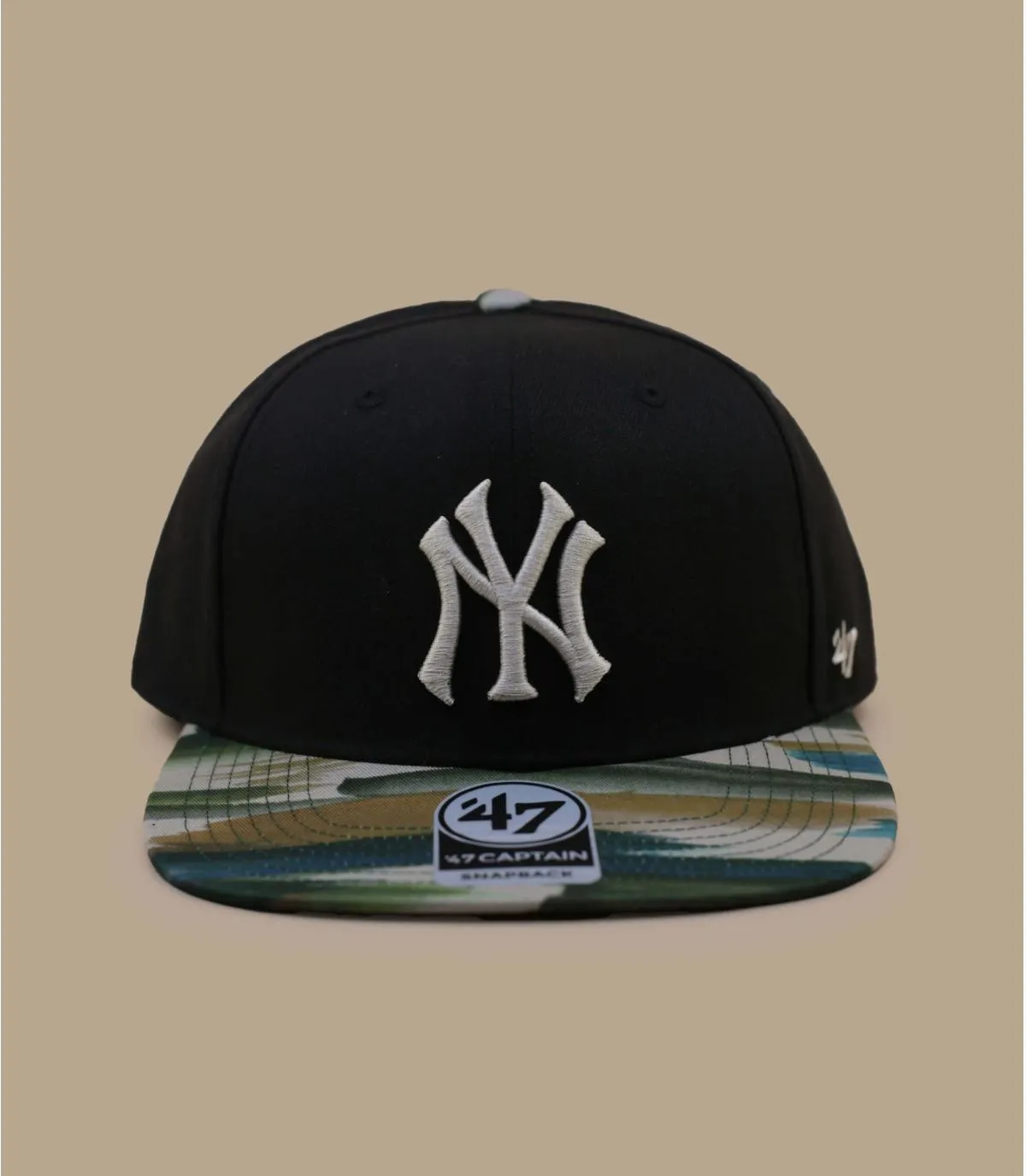 Cappello snapback NY nero con visiera mimeticaCappellini Captain Fisherman Camo NY     