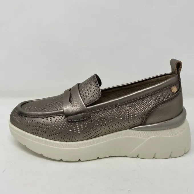 Carmela mocassino in pelle tacco 6
