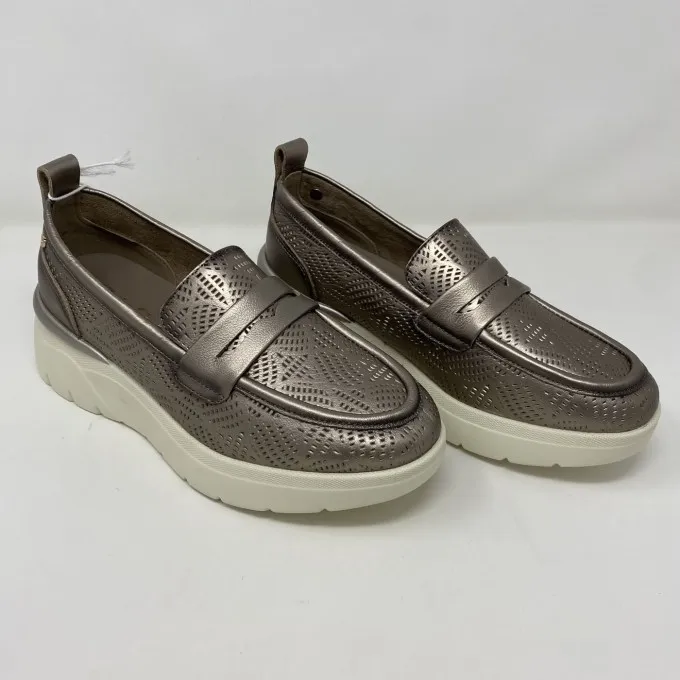 Carmela mocassino in pelle tacco 6