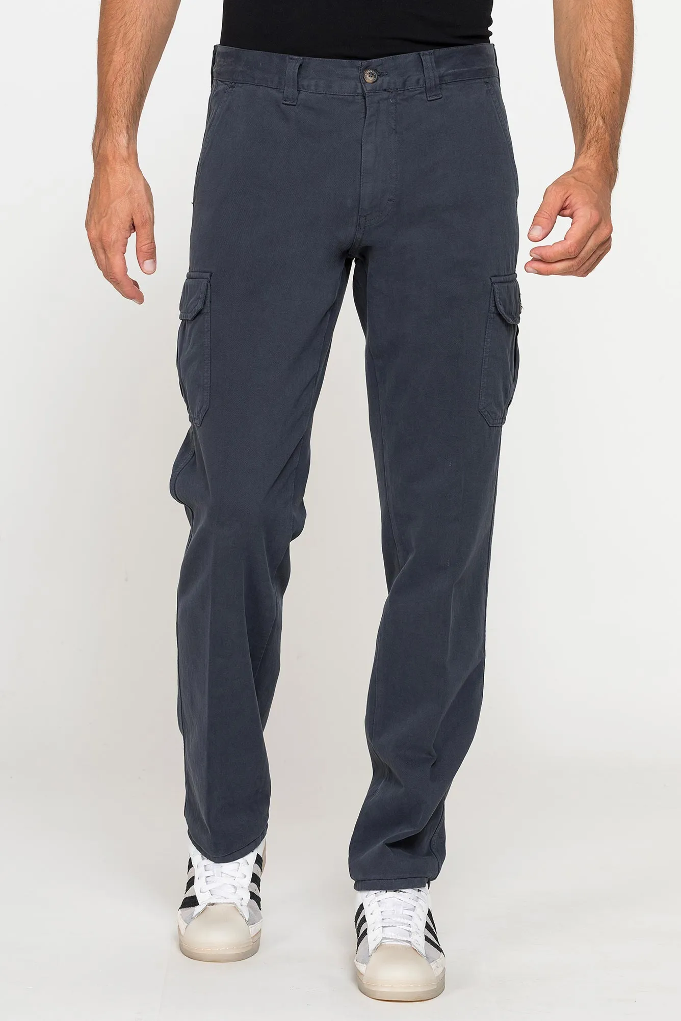 Carrera  ---------    ------------Cargo mod. 619 regolare in gabardina pesante da 10 oz. - grigio antracite