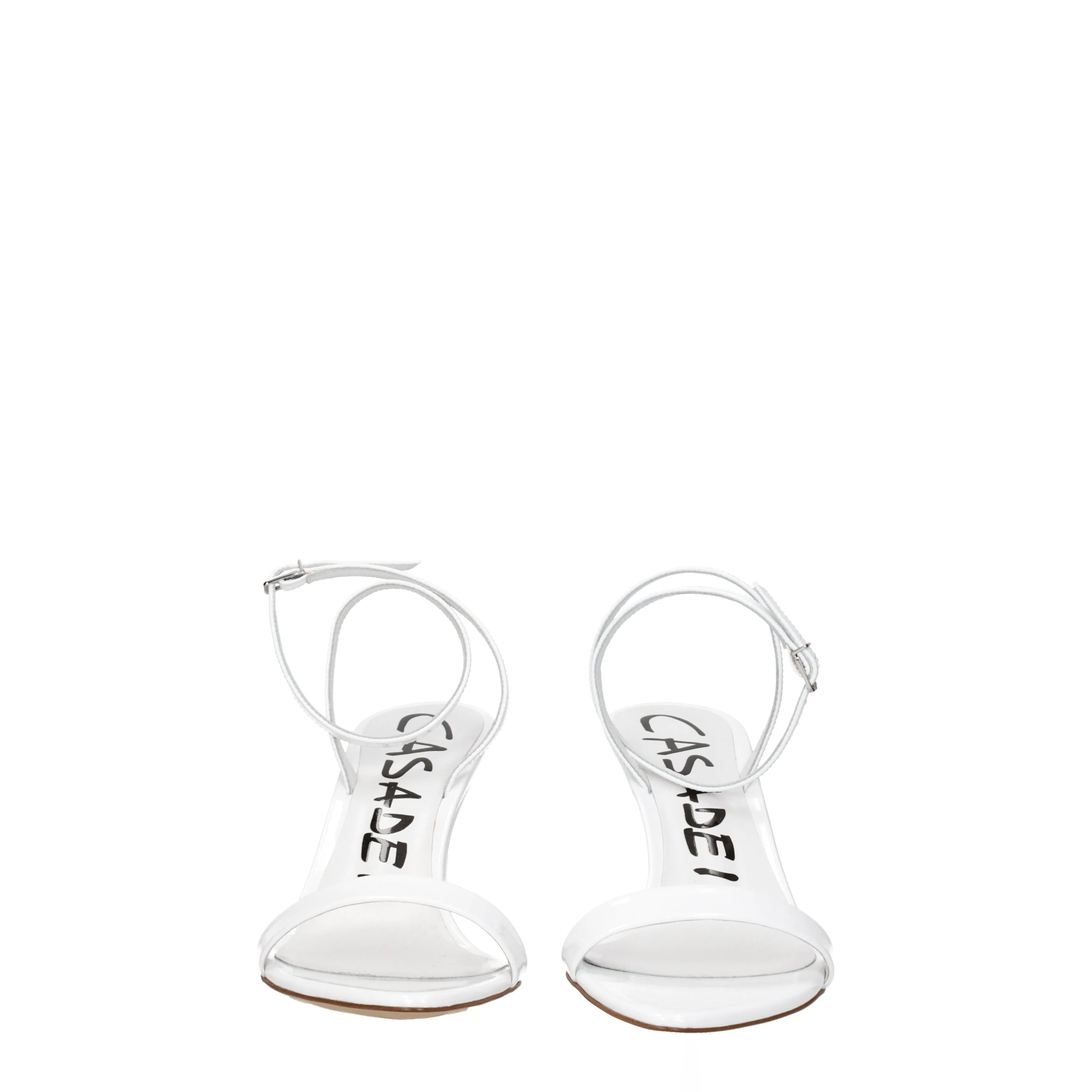 Casadei Sandali Donna Vernice Bianco/Bianco Ottico
