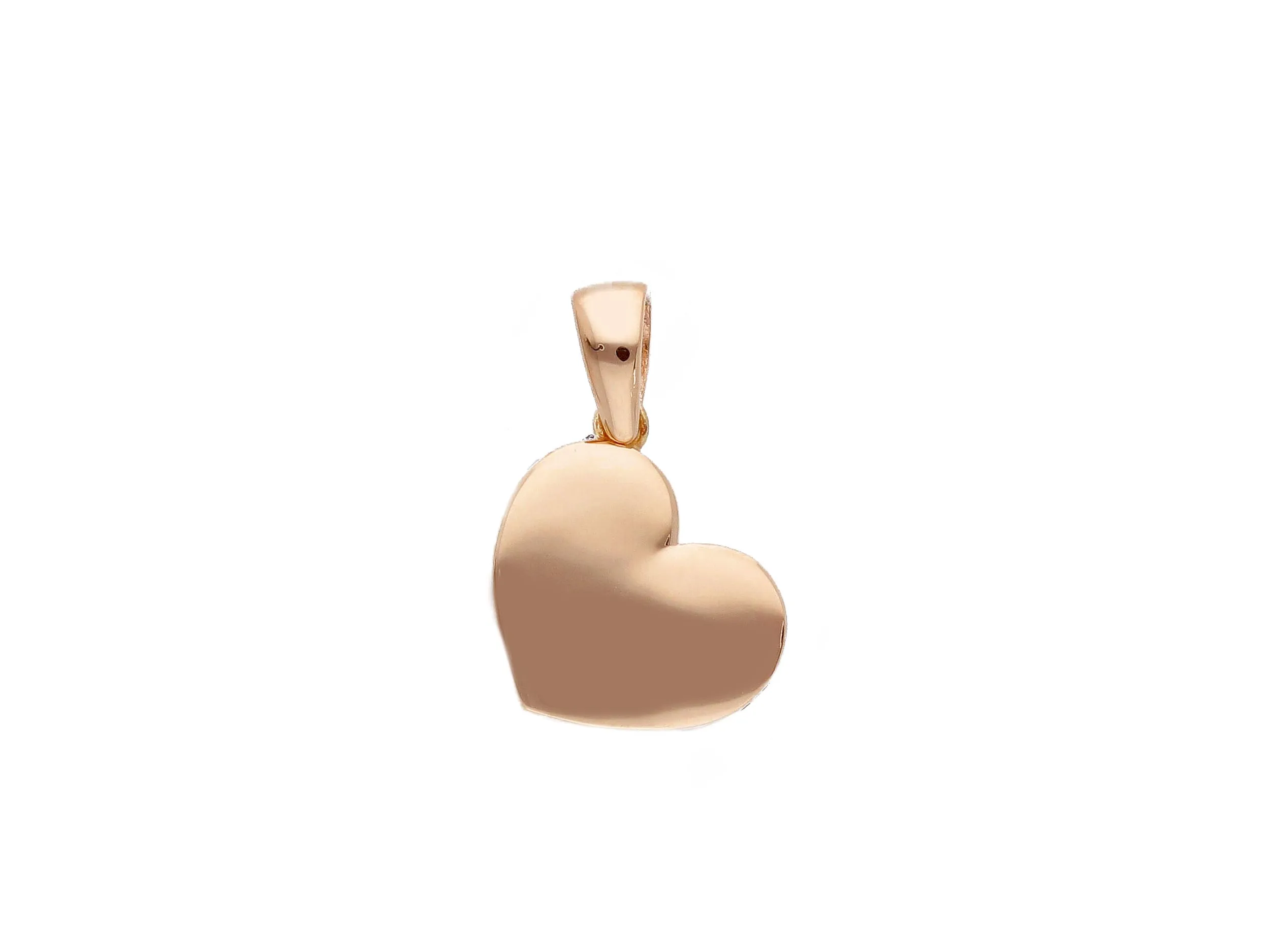 Ciondolo cuore oro rosa De Stefano