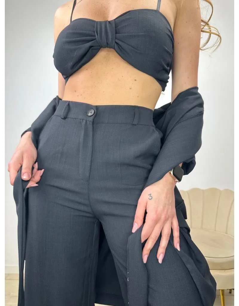 CO ORD SET 3 PEZZI ADELE NERO
