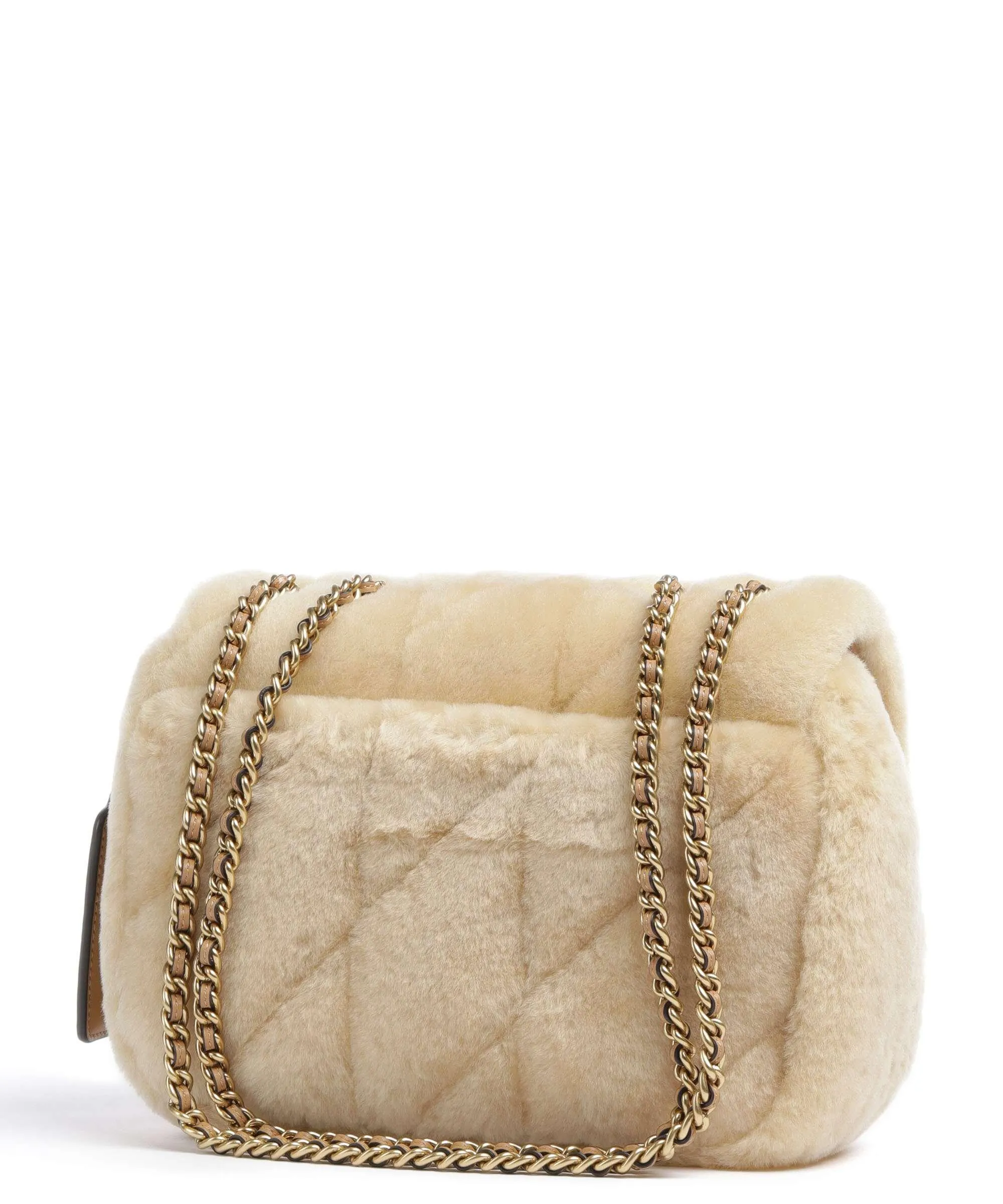  Coach Wyn Borsa a spalla eco-pelliccia natura  