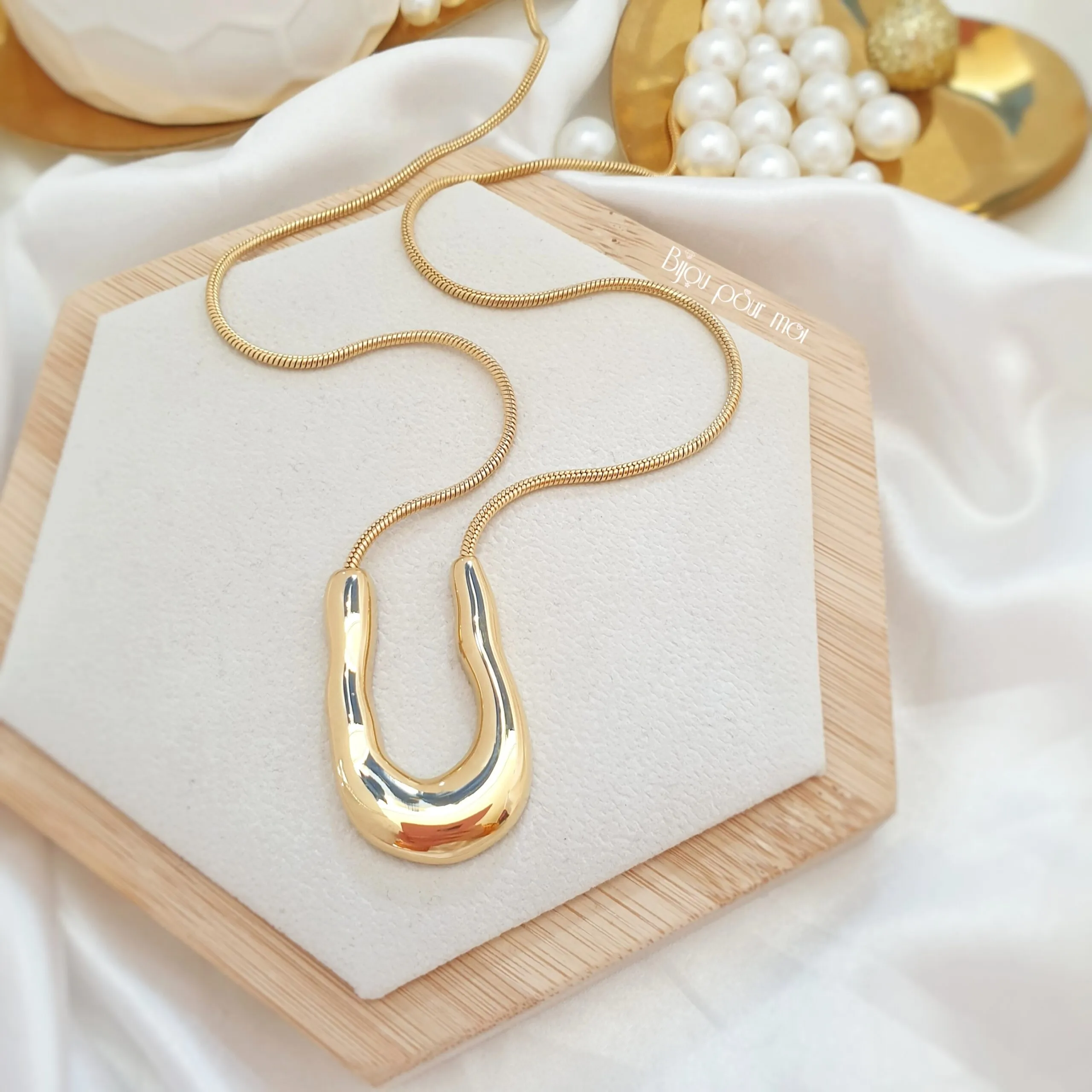 Collana snake ciondolo U Luxury Edition – (acciaio)