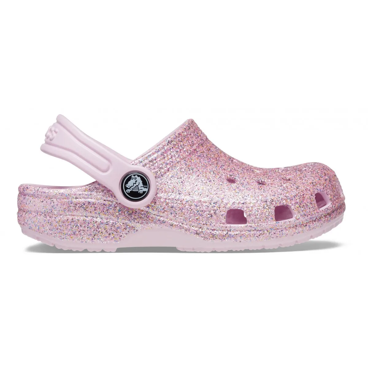 Crocs CR.206992-WHRB Classic glitter clog toddler