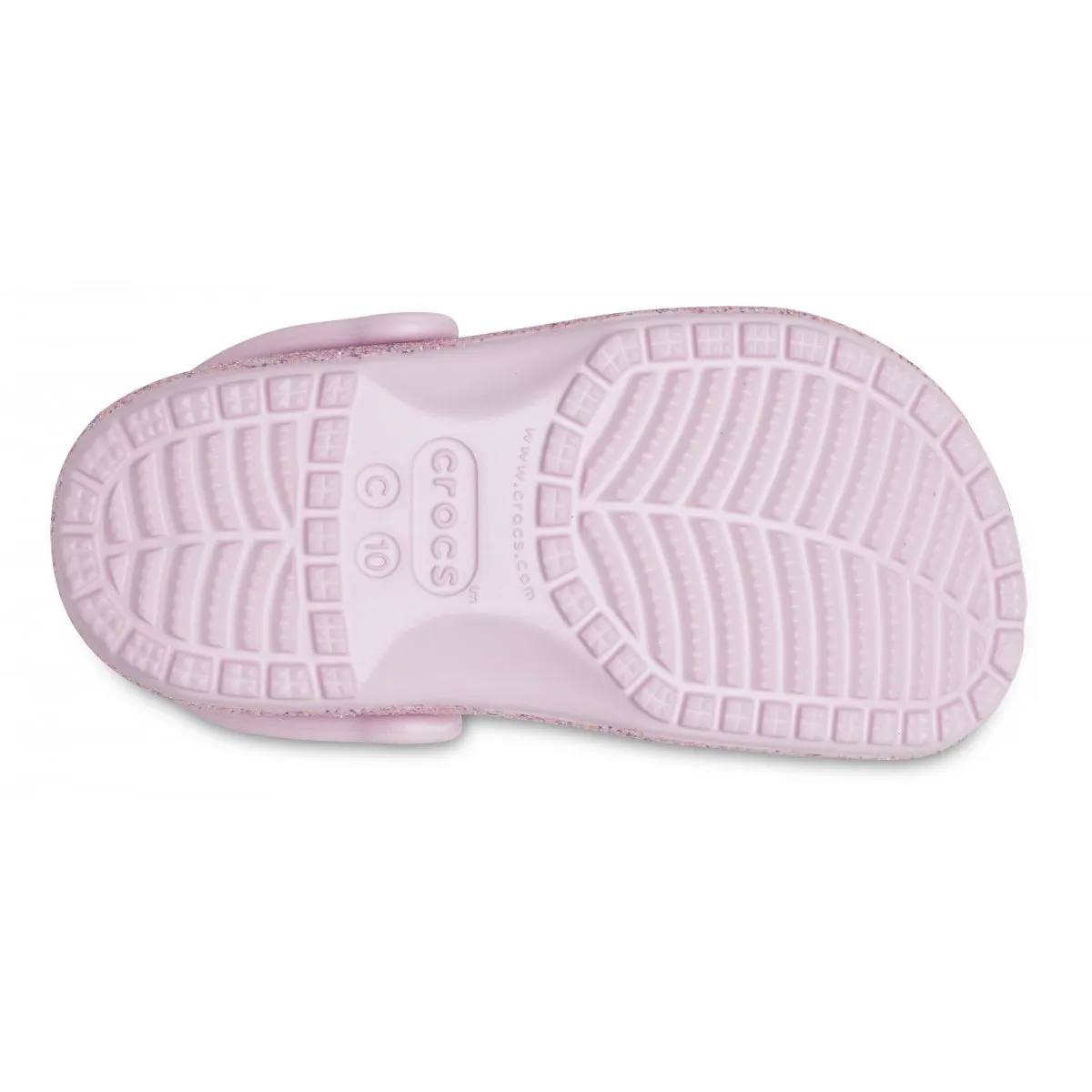 Crocs CR.206992-WHRB Classic glitter clog toddler