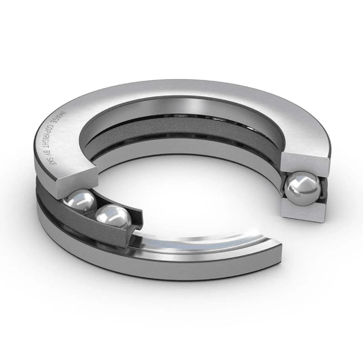 Cuscinetto a sfera Cuscinetti a sfere reggispinta SKF in Acciaio, Ø int. 8mm, Ø est. 19mm, Largh. guida 7mm
