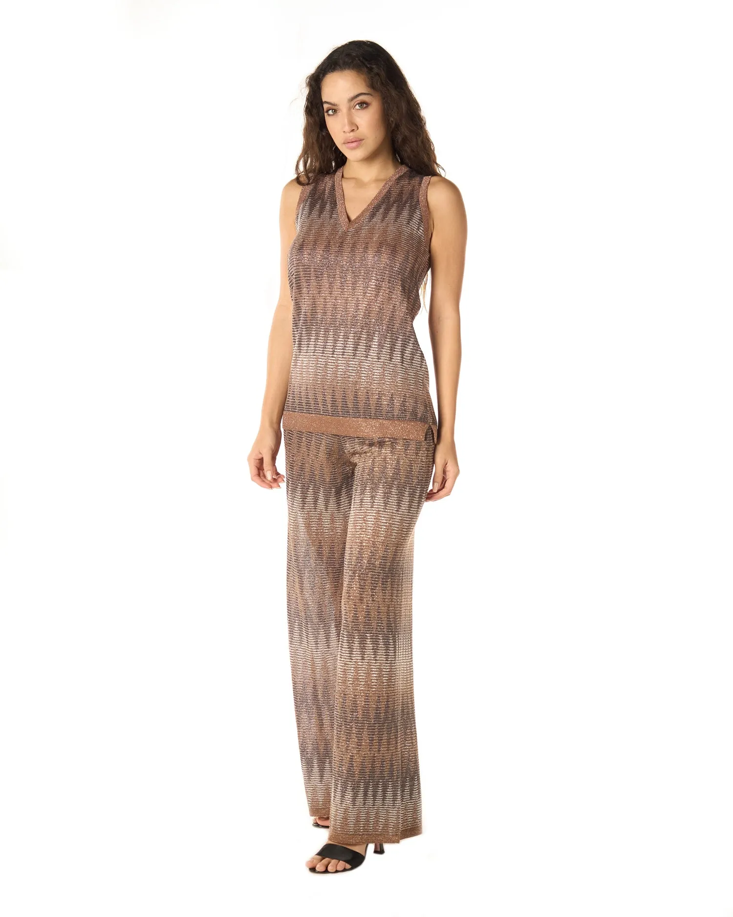D.EXTERIOR PANTALONI LOSANGHE LUREX