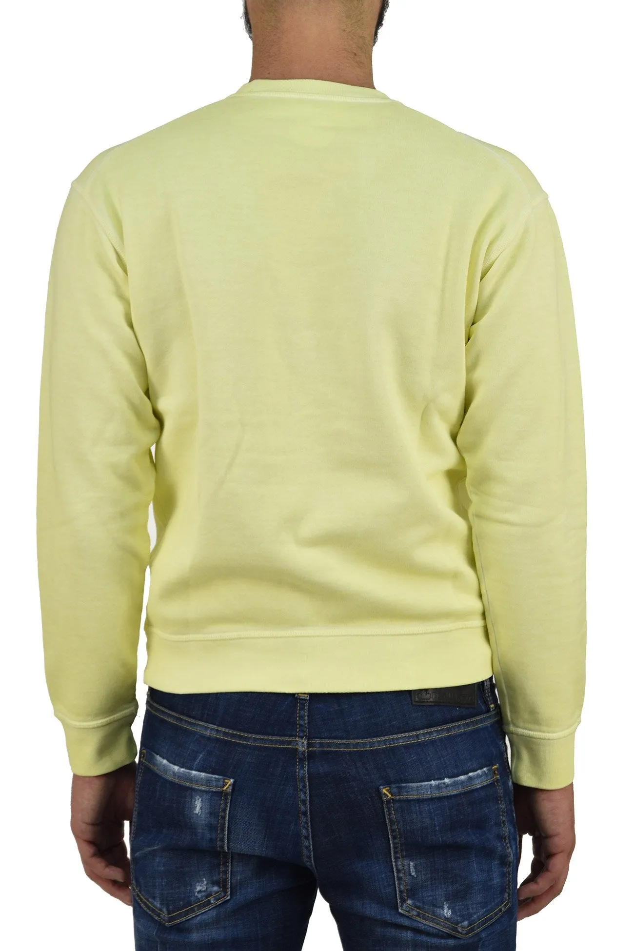 Dsquared2 Felpa Gialla Uomo Cotone Logo Mod.S74GU0266S25042169
