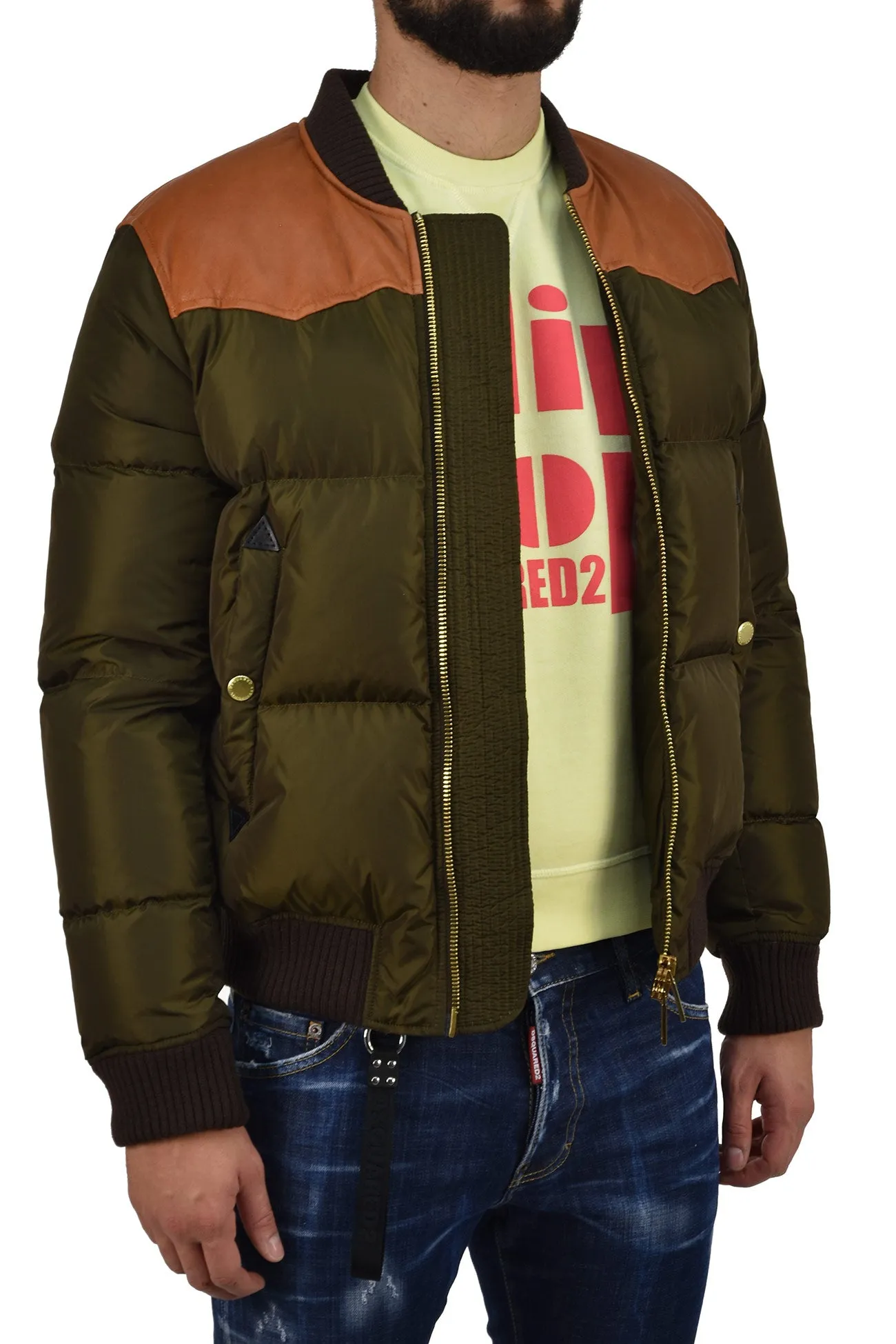 Dsquared2 Felpa Gialla Uomo Cotone Logo Mod.S74GU0266S25042169
