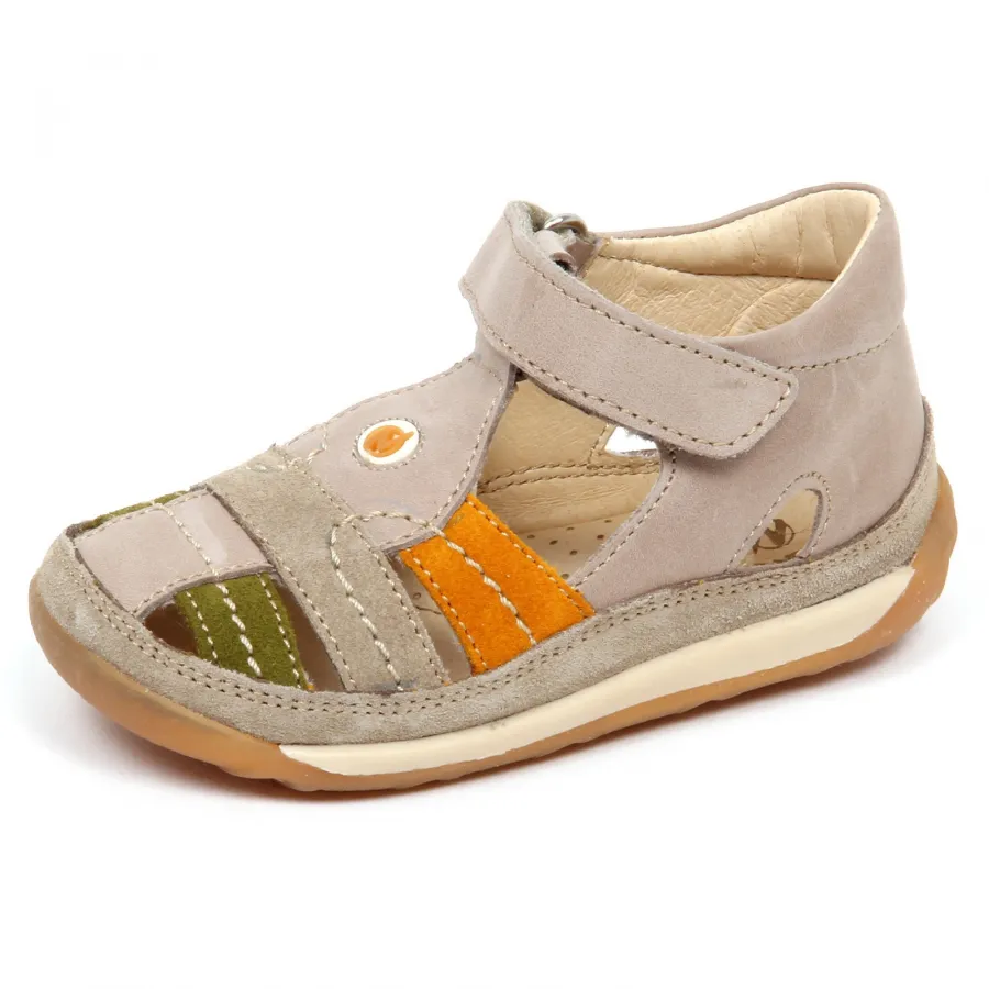 E5916 sandalo bimbo taupe FALCOTTO NATURINO scarpe primi passi shoe baby boy