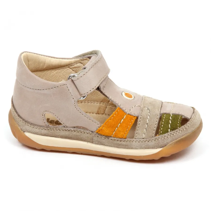 E5916 sandalo bimbo taupe FALCOTTO NATURINO scarpe primi passi shoe baby boy