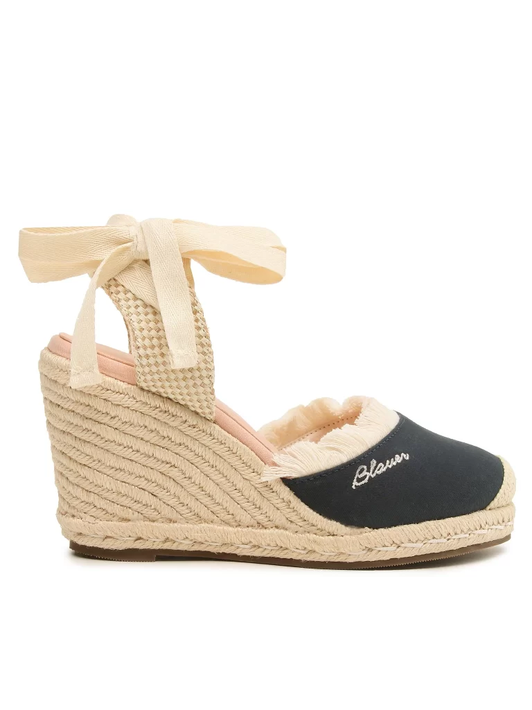 Espadrillas Donna “Blauer” S3WELLS01 Collezione 2024 – Blu e Beige