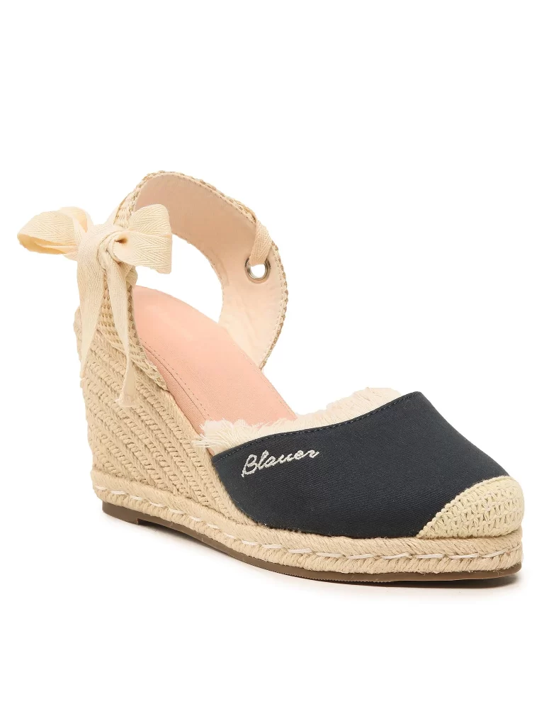 Espadrillas Donna “Blauer” S3WELLS01 Collezione 2024 – Blu e Beige