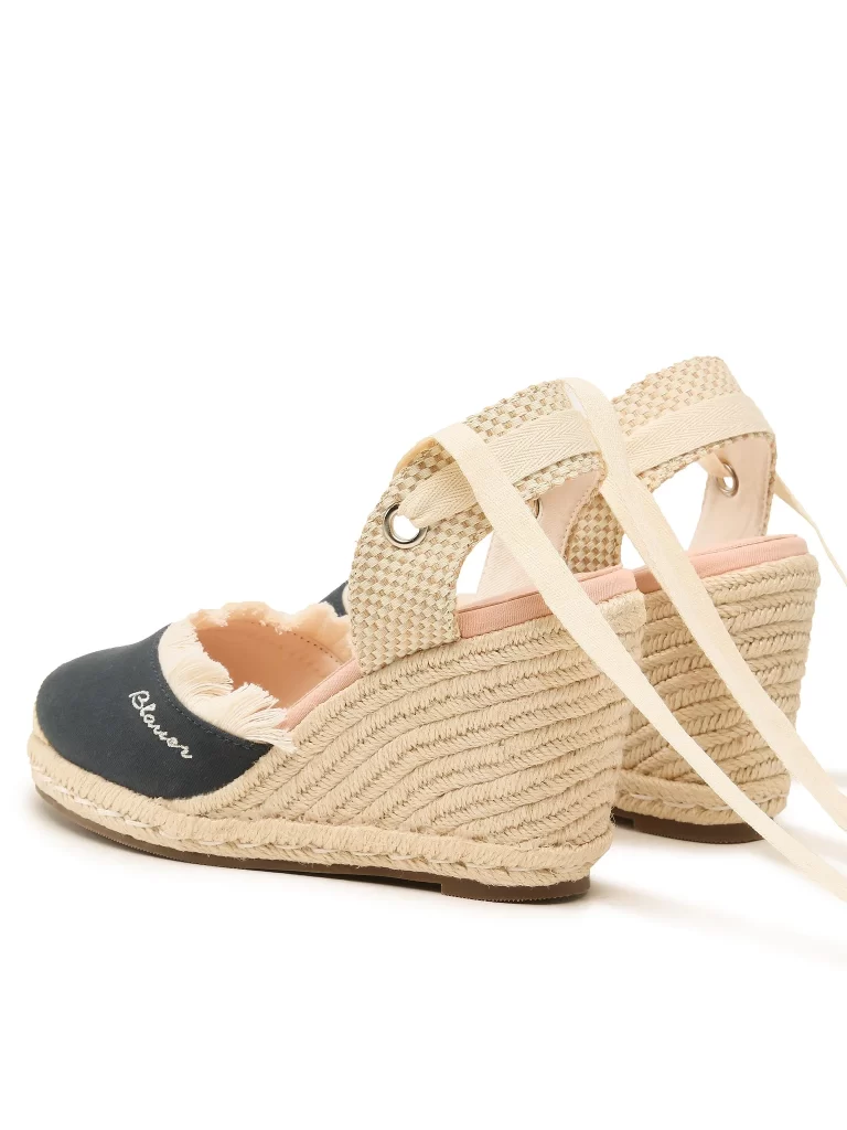 Espadrillas Donna “Blauer” S3WELLS01 Collezione 2024 – Blu e Beige