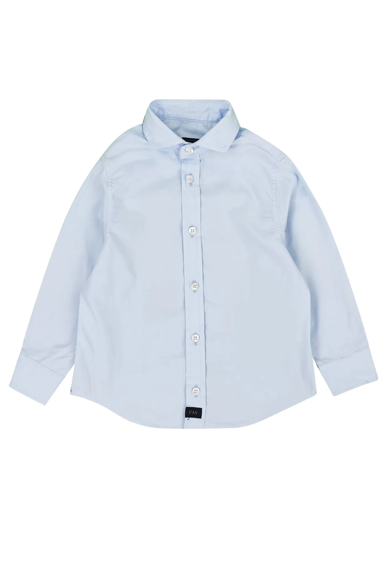 Fay camicia celeste bambino in cotone