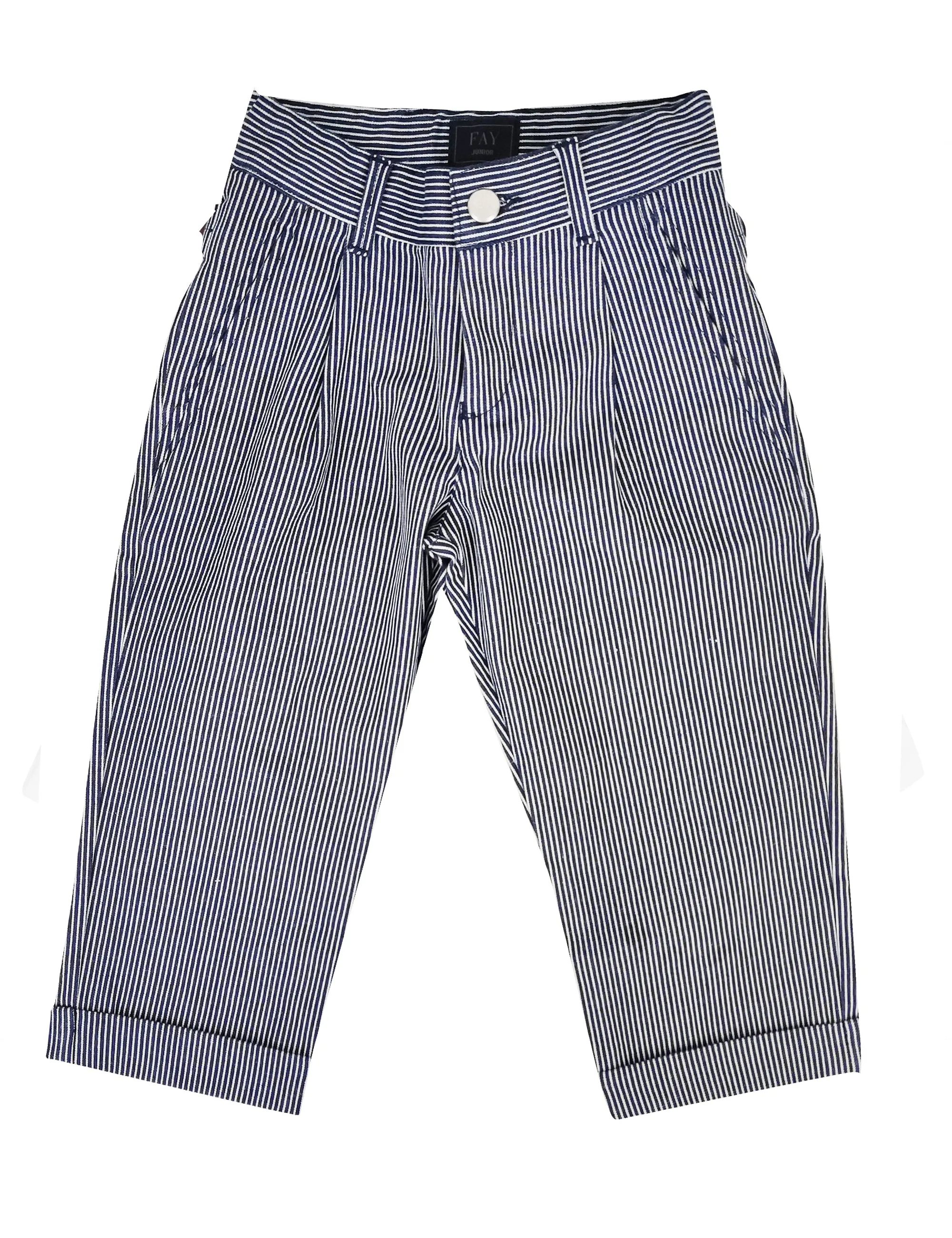 Fay pantalone a righe bambino in cotone