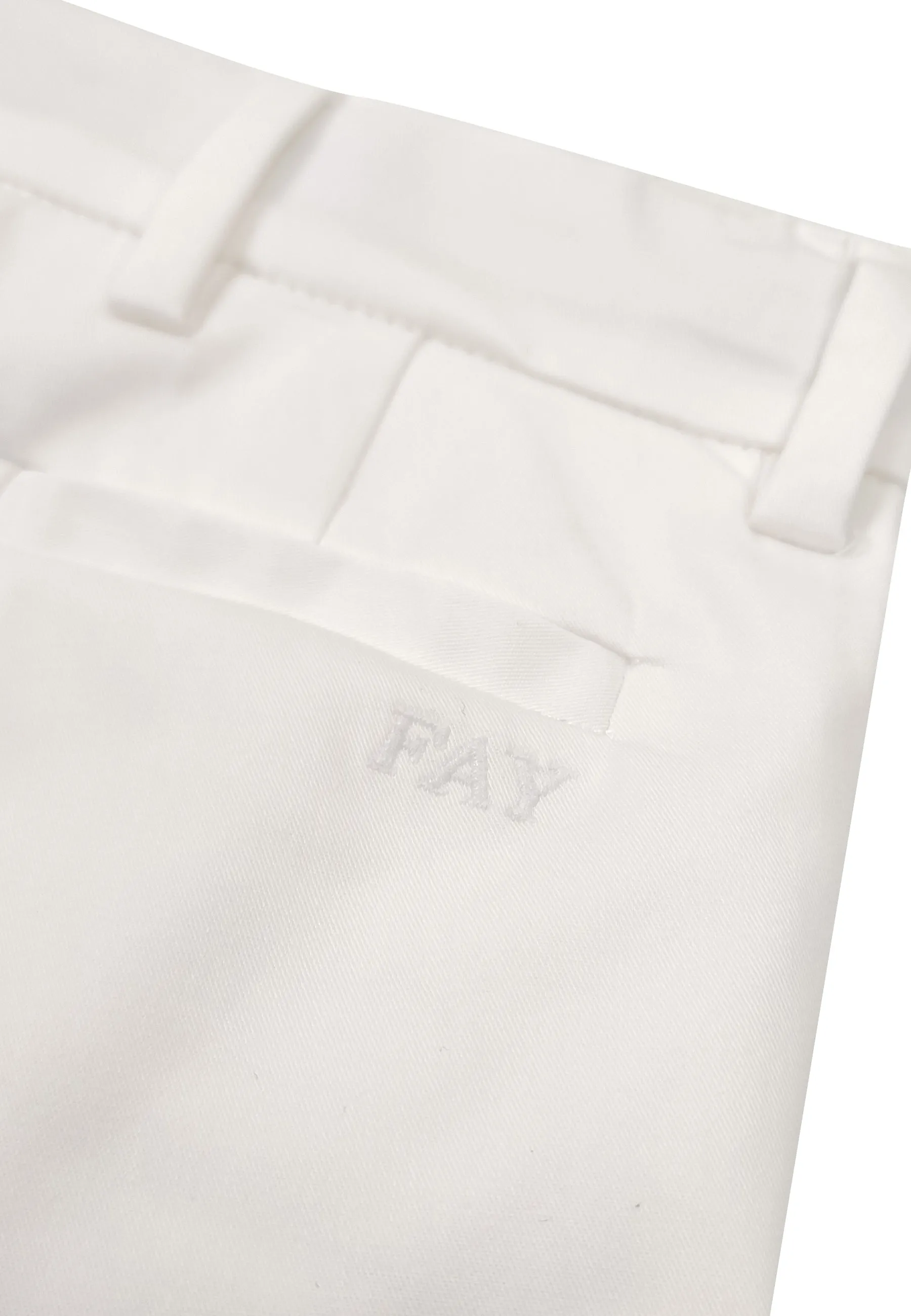 Fay pantalone bambino bianco in cotone