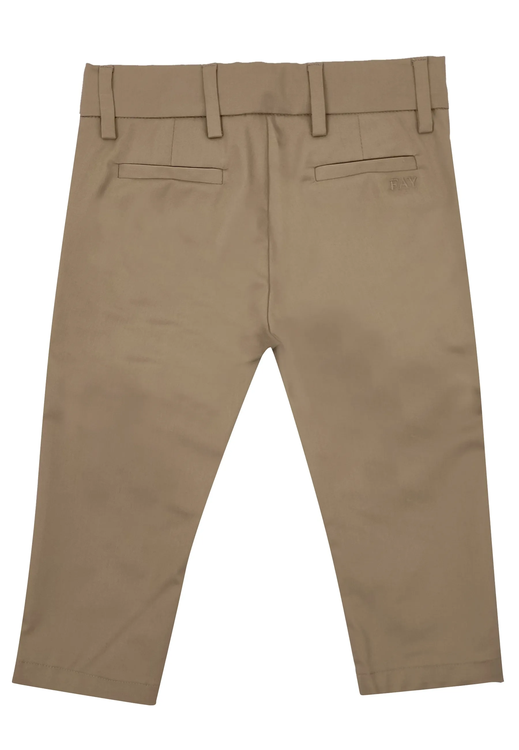 Fay pantalone marrone bambino in cotone
